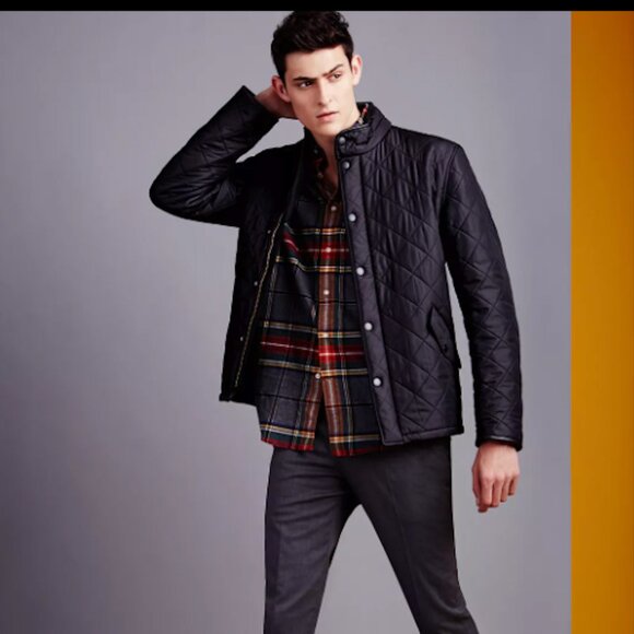 Black Barbour Powell Riding Outdoor Barn Jacket CoatGreat Reviews GBP 350